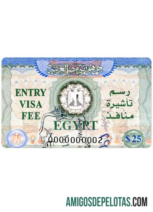 Visto de entrada no Egito modelo